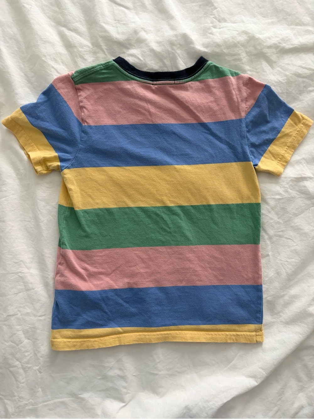 Polo by Ralph Lauren Boys Striped Cotton Jersey Tee in Pastels - Picture 6 of 7